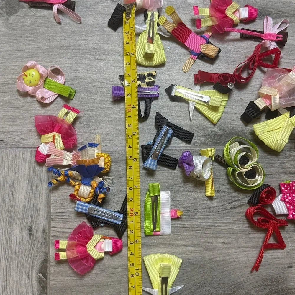 Mystery Handmade Girls Hair Clips- 5 sets of 2 matching styles
